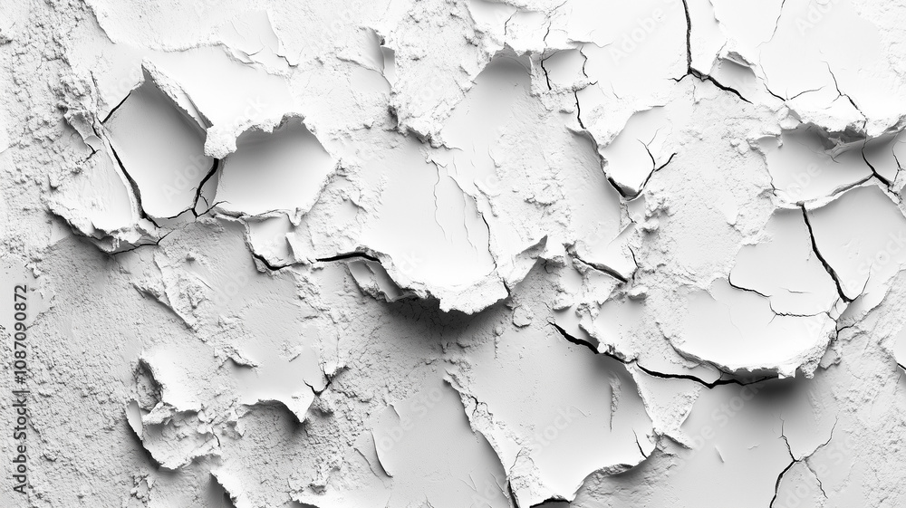 Fototapeta premium Rustic Cracked Wall for Background Design