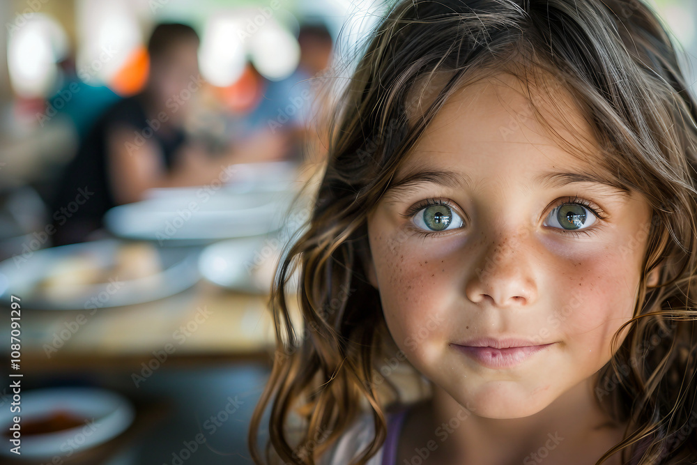 Generative AI Image of pupils Students teachers in School Canteen Healthy Meal eating together Generative AI Image of pupils Students teachers in School Canteen Healthy Meal eating together