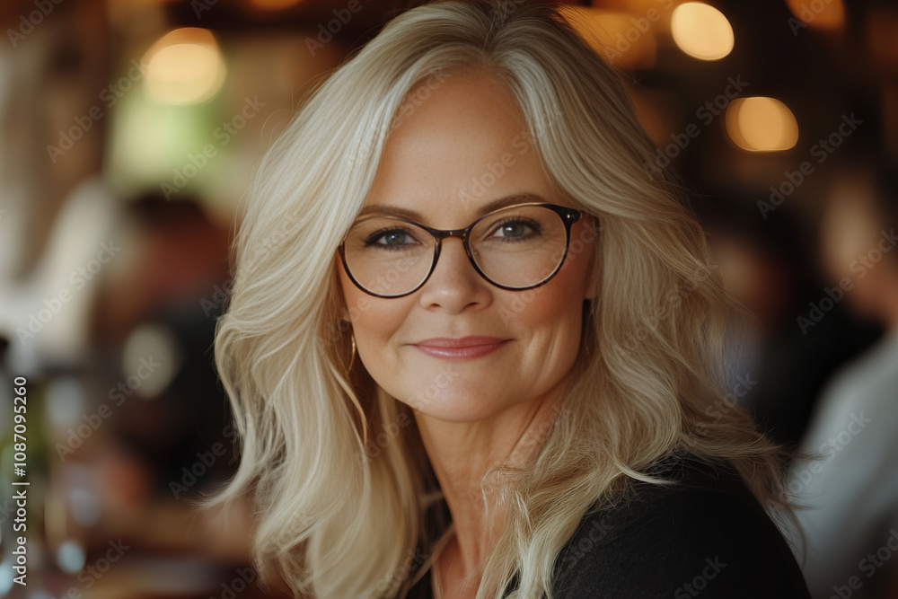 Professional middle-aged woman in office setting wearing glasses, exuding confidence and elegance, ideal for business, leadership, career, corporate, and lifestyle themes.
Professional middle-aged woman in office setting wearing glasses, exuding confidence and elegance, ideal for business, leadership, career, corporate, and lifestyle themes.