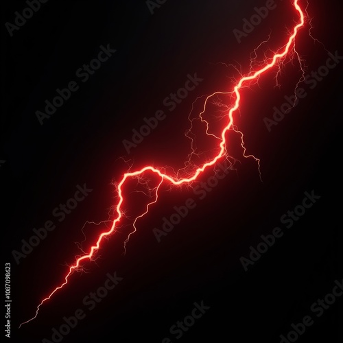 Electric Surge: The Power of Red Lightning