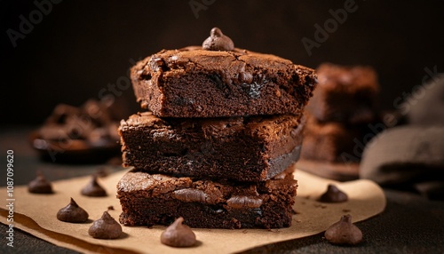 chocolate cake with nuts and raisins