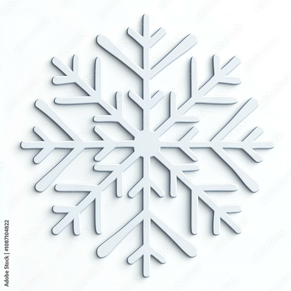 Snowflake silhouette on a white isolated background. Snowflake silhouette on a white isolated background.