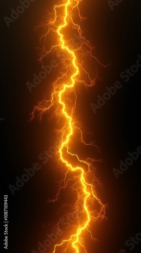 Golden Lightning: The Flow of Energy