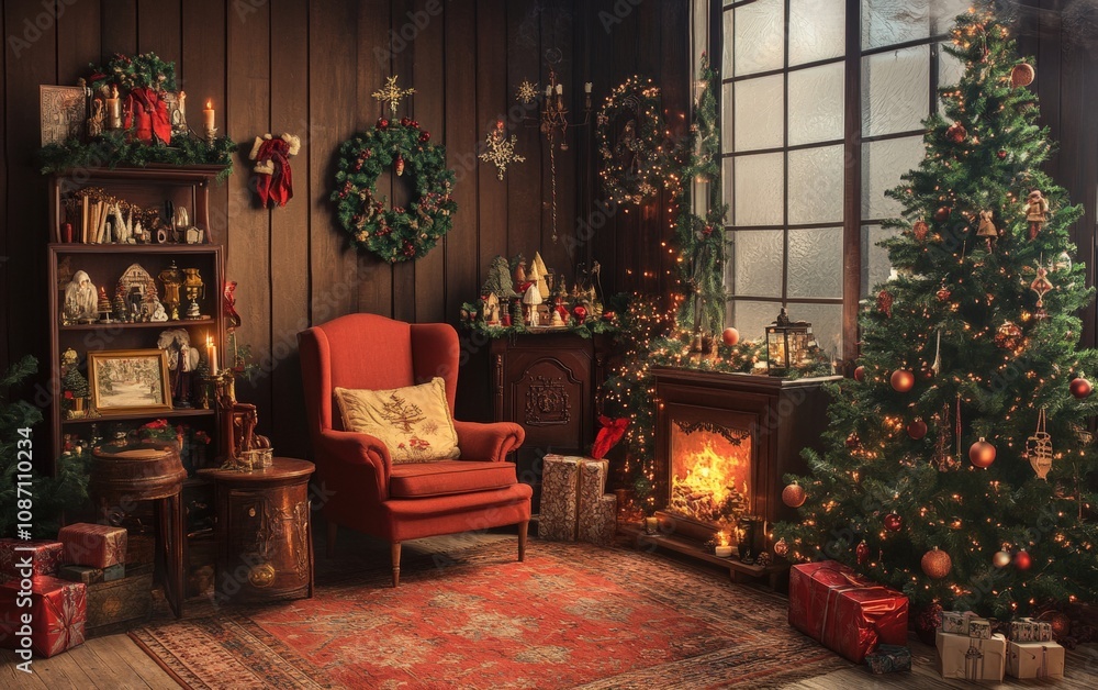 china cozy christmas background 