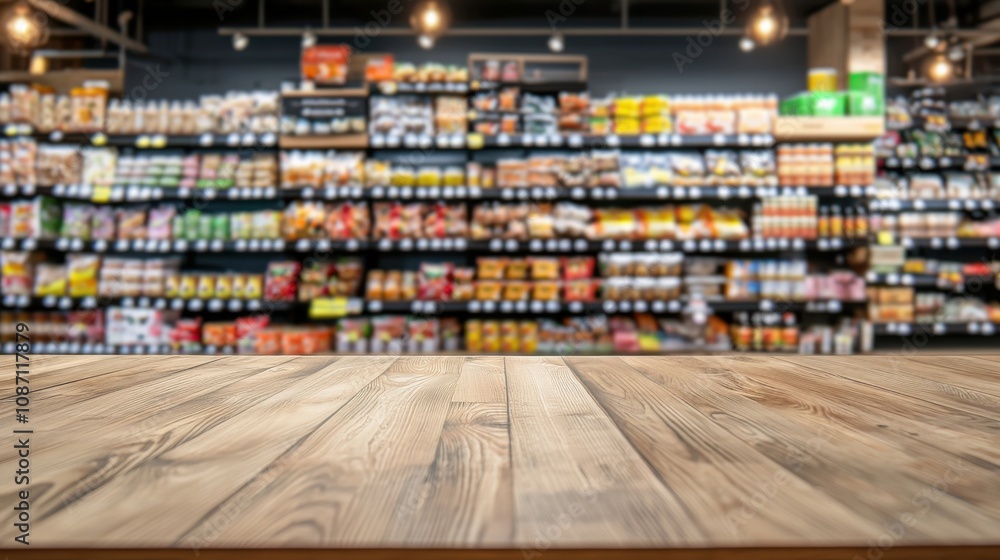 Table and blur background, Wooden counter over blur bokeh light background, Brown wood table top, shelf for food and retail shop, store product display backdrop, banner, mockup, template Table and blur background, Wooden counter over blur bokeh light background, Brown wood table top, shelf for food and retail shop, store product display backdrop, banner, mockup, template