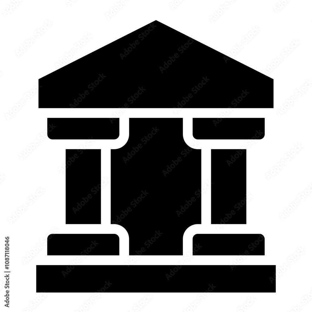 icon bank  glyph