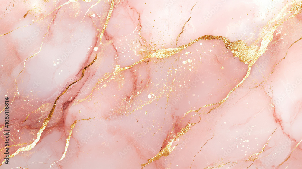 Rose Gold Marble with Metallic Veining Rose Gold Marble with Metallic Veining