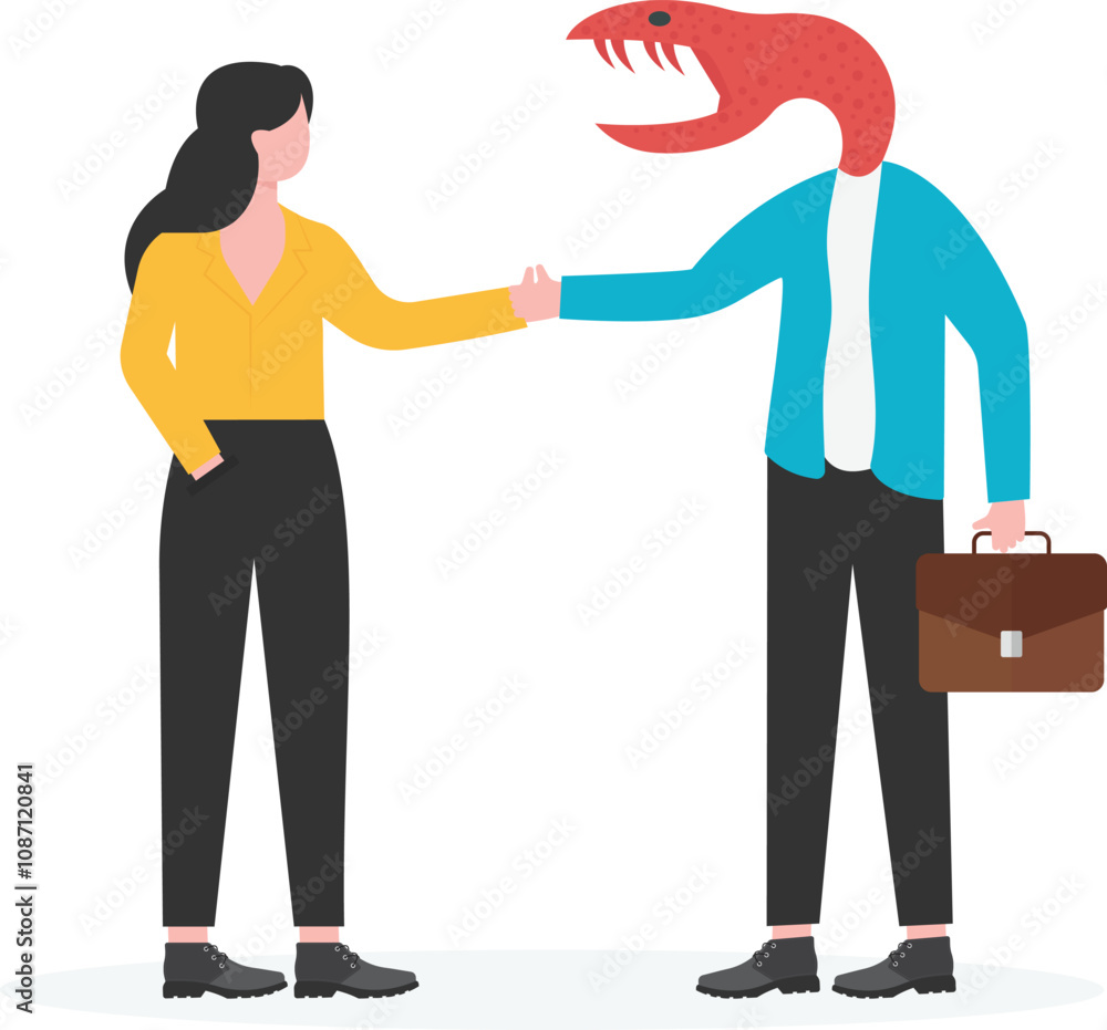 Dishonesty, lies or scam, fraud or fake hiding behind disguise mask, business cheating or suspicion false or fake news concept,
Dishonesty, lies or scam, fraud or fake hiding behind disguise mask, business cheating or suspicion false or fake news concept,