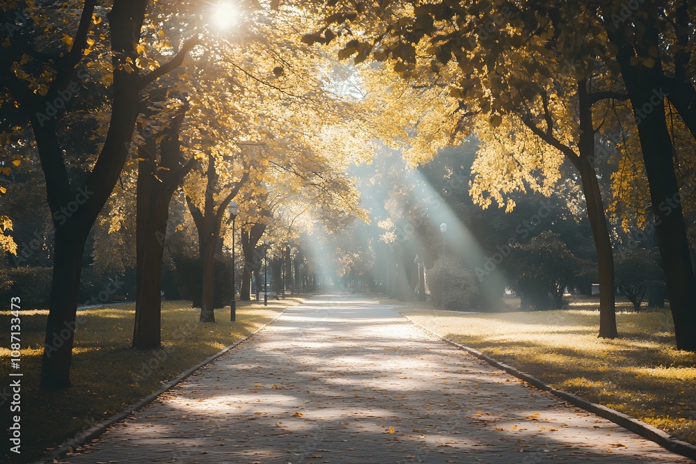 Obraz premium Landscape, Background, Generative AI