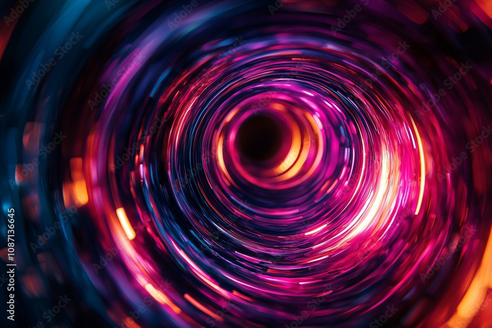 Vibrant Swirls: A Journey Through Colorful Motion and Depth