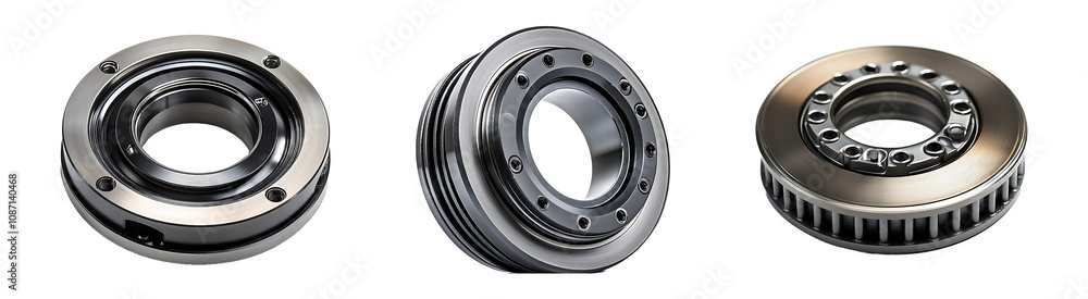 Collection, Set of Auto Tensioner Bearing isolated on transparent background. Collection, Set of Auto Tensioner Bearing isolated on transparent background.