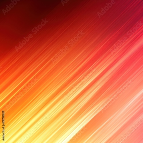 Abstract Background with Diagonal Orange and Red Stripes