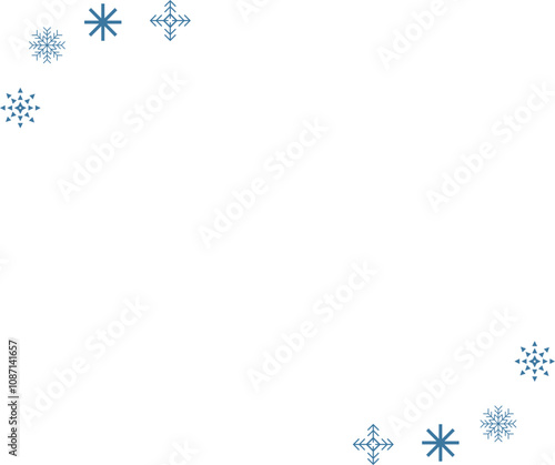 winter snowflake frame