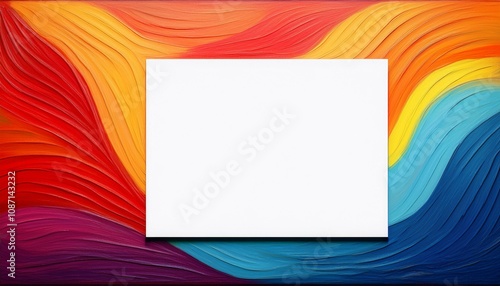 白い紙とオシャレな背景. AI generated.