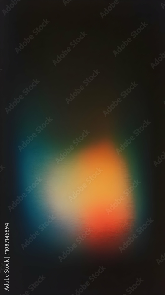 Fototapeta premium abstract blurred gradient Green Black Blue Orange vertical background