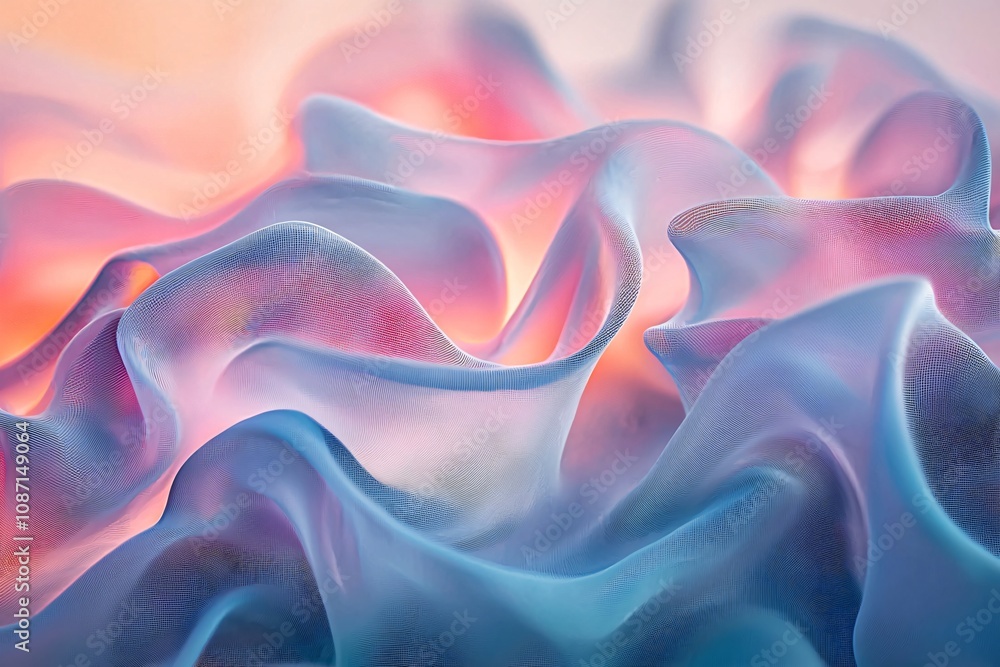 Obraz premium Ethereal Swirls: A Mesmerizing Wave of Color and Texture