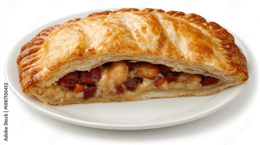 Savory Puff Pastry Filled with Delicious Ingredients Savory Puff Pastry Filled with Delicious Ingredients