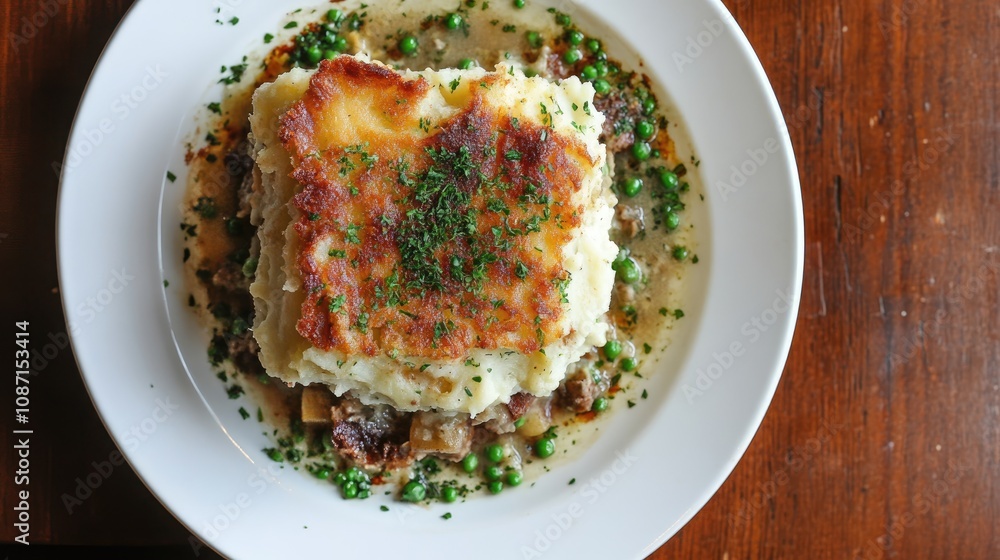 Delicious Shepherd's Pie with Herbs and Peas Delicious Shepherd's Pie with Herbs and Peas