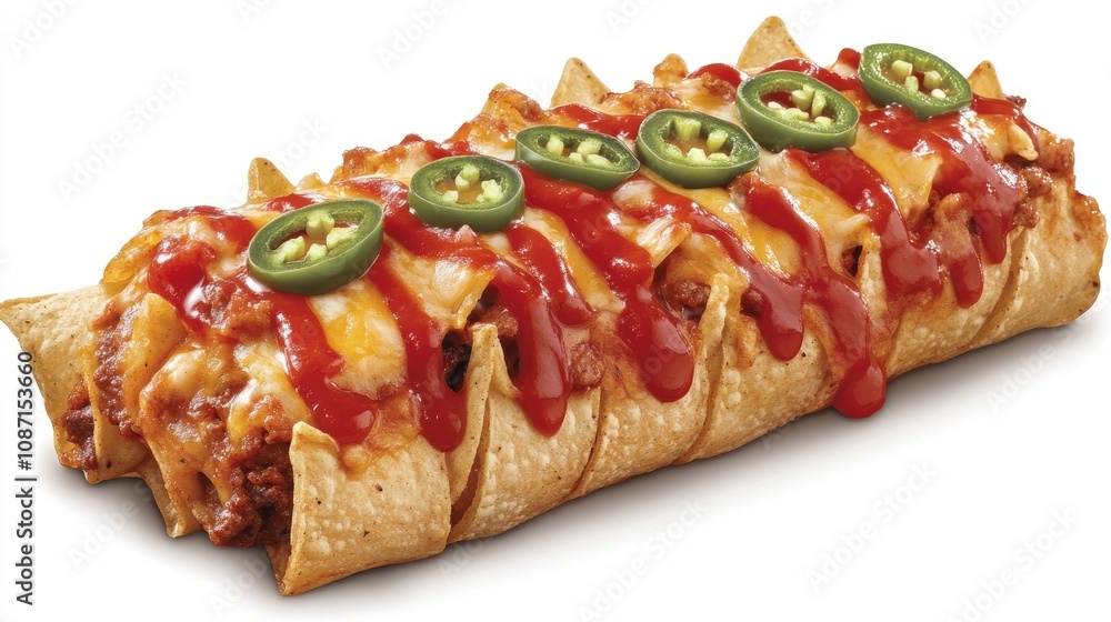 Delicious Cheesy Enchiladas with Toppings and Sauce Delicious Cheesy Enchiladas with Toppings and Sauce