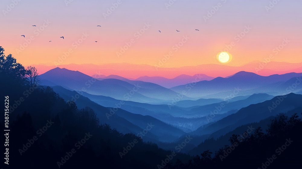 Golden Hour in the Mountains Golden Hour in the Mountains