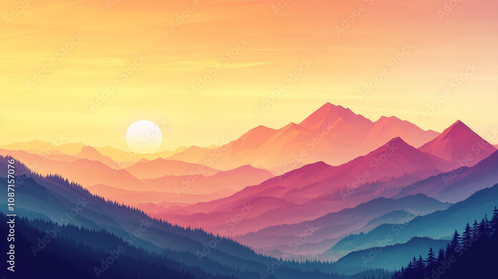 Golden Hour in the Mountains Golden Hour in the Mountains