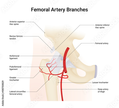 Diagram of Femoral Artery Branches