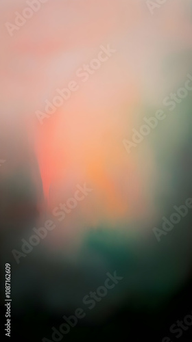 abstract blurred gradient Pink Green Yellow Orange vertical background