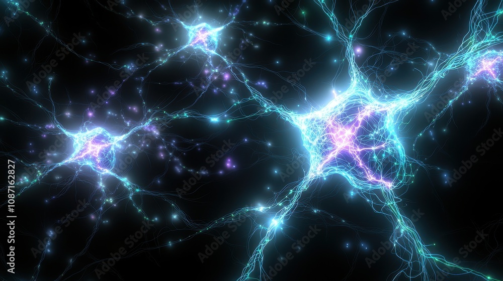 Neural network activity visualization digital art technology abstract close-up science and innovation insights Neural network activity visualization digital art technology abstract close-up science and innovation insights