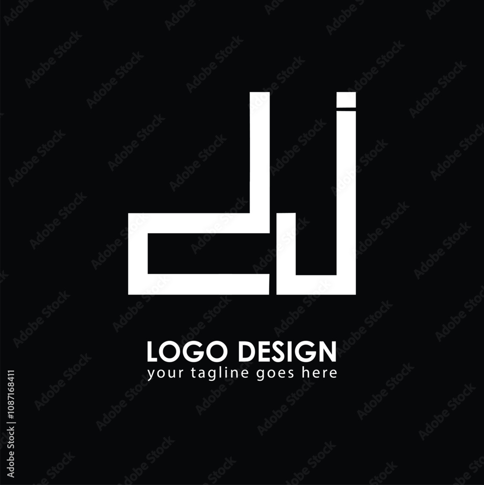 DJ DJ Logo Design, Creative Minimal Letter DJ DJ Monogram DJ DJ Logo Design, Creative Minimal Letter DJ DJ Monogram