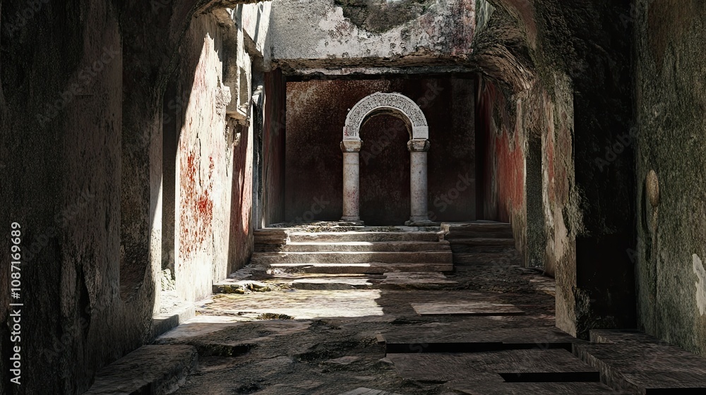 Fototapeta premium Ancient City Interior 