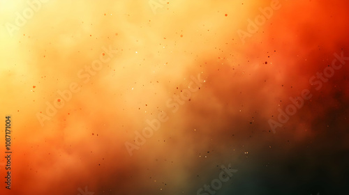 Abstract Orange and Red Background with Glowing Spots