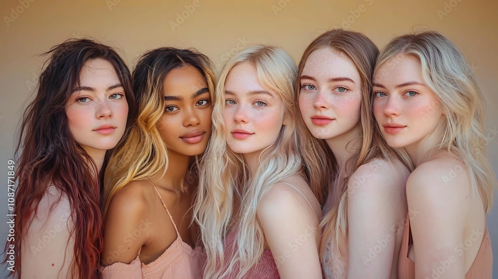 Diverse Group of Women Sharing Ideas Symbolizing Empowerment and Diverse Group of Women Sharing Ideas Symbolizing Empowerment and