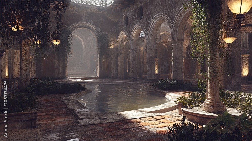 Obraz premium Ancient City Interior 