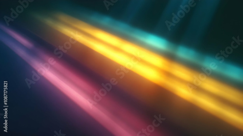 Abstract Background with Diagonal Colored Light Rays