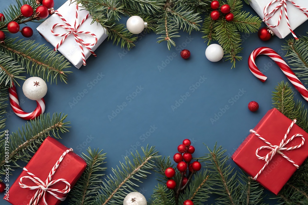 Cozy Christmas Living Room with Decorated Tree and Fireplace Cozy Christmas Living Room with Decorated Tree and Fireplace