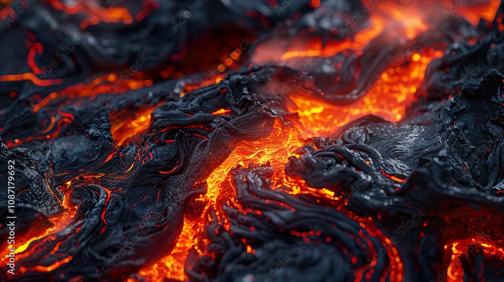 Fiery Lava Background: Seamless Texture of Flowing Magma and Intense Flames, ideal for adding a volcanic, fiery, or hellish effect to designs, websites, presentations, and digital art projects Fiery Lava Background: Seamless Texture of Flowing Magma and Intense Flames, ideal for adding a volcanic, fiery, or hellish effect to designs, websites, presentations, and digital art projects
