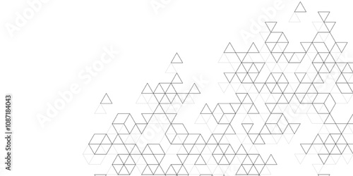 Modern abstract background with triangle and hexagon shapes pattern. Triangular geometric texture for header, web banner, website, presentation