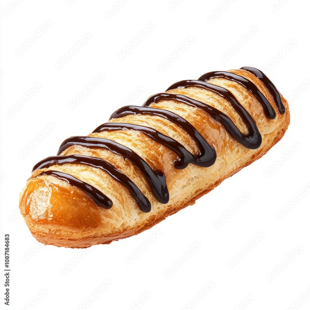 Eclair isolated on white background Eclair isolated on white background