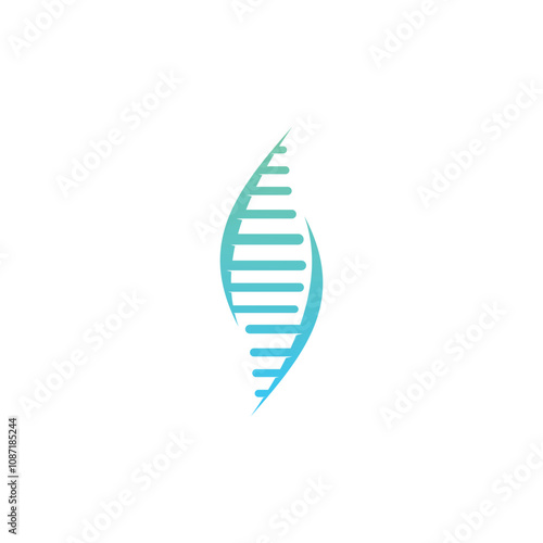 DNA logo design template.icon for science technology