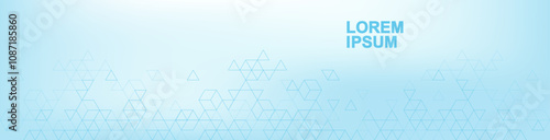 Health care abstract background with hexagons, lines and dots. Medical innovation banner template concept. Biology and pharmaceutical technology background. Vector illustration.