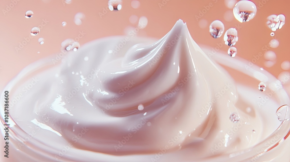 Cosmetic texture captures a white mousse cream-like appearance, highlighting the unique qualities of cosmetic texture for skin. This image emphasizes the airy, light feel of the cosmetic texture. Cosmetic texture captures a white mousse cream-like appearance, highlighting the unique qualities of cosmetic texture for skin. This image emphasizes the airy, light feel of the cosmetic texture.
