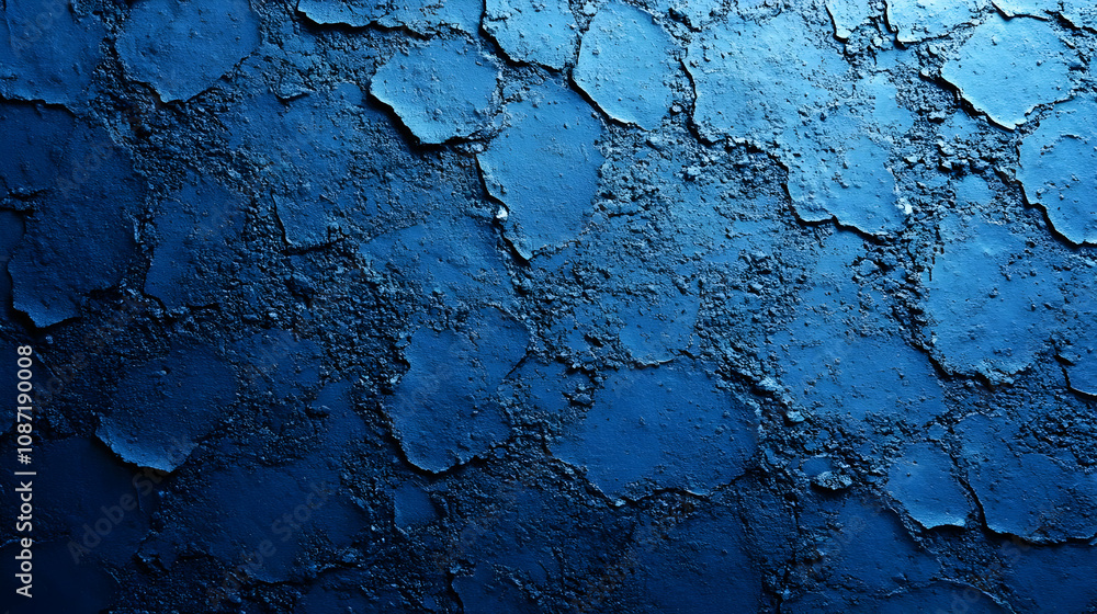 Blue Cracked Concrete Texture Abstract Background Blue Cracked Concrete Texture Abstract Background