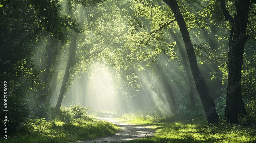 Sunbeams Through the Forest Sunbeams Through the Forest