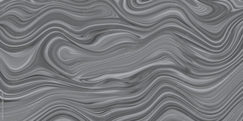 Fototapeta premium Abstract black and white wavy marble texture pattern