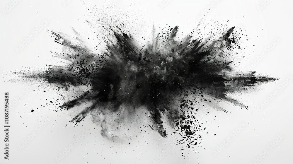 Abstract Charcoal Explosion: Dramatic Black and White Paint Splatter for Artistic Designs, Backgrounds, and Textures Abstract Charcoal Explosion: Dramatic Black and White Paint Splatter for Artistic Designs, Backgrounds, and Textures