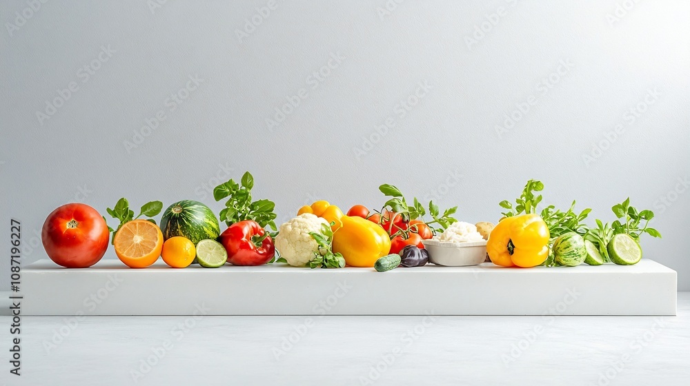 An Artful Composition Showcasing the Beauty and Creativity of Repurposed Food Items within a Sustainable Food System Bold Colors Organic Shapes An Artful Composition Showcasing the Beauty and Creativity of Repurposed Food Items within a Sustainable Food System Bold Colors Organic Shapes