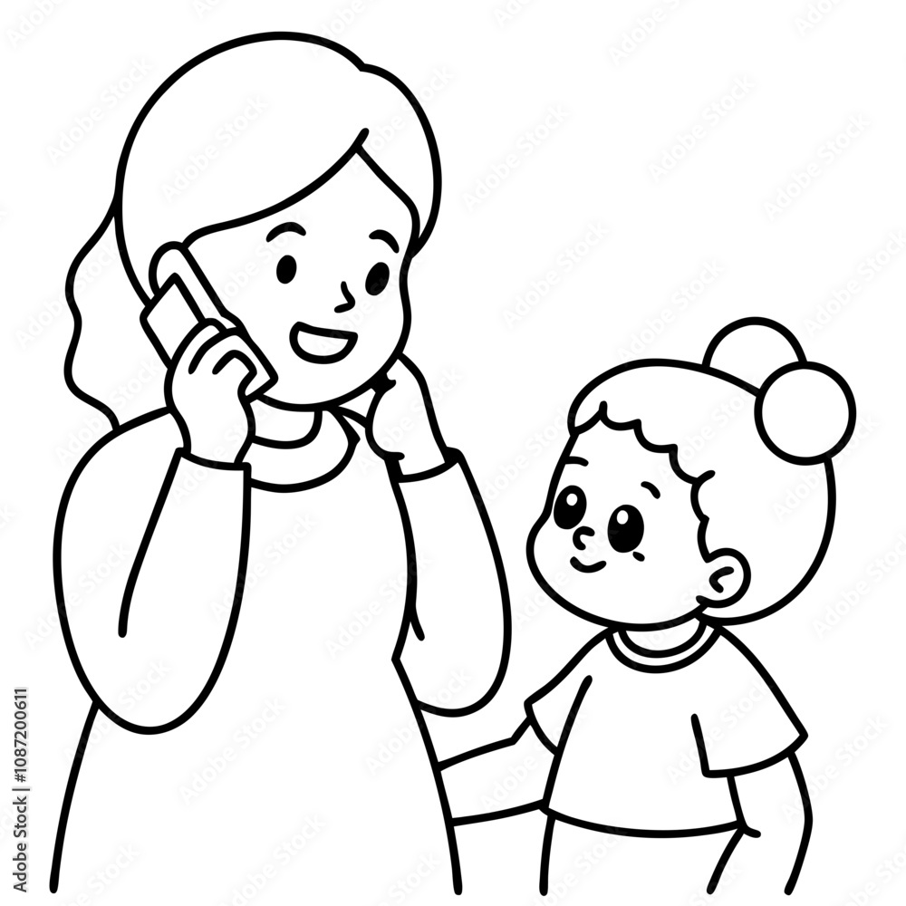 grandmother makes phone call to granddaughter grandmother makes phone call to granddaughter