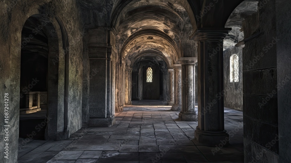 Obraz premium Eerie Dungeon Interior