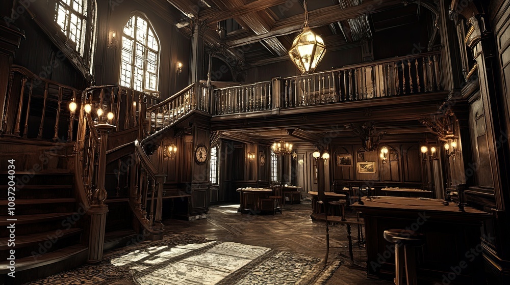 Obraz premium Eerie Mansion Interior 