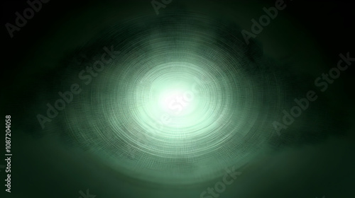 Abstract Green Circular Background